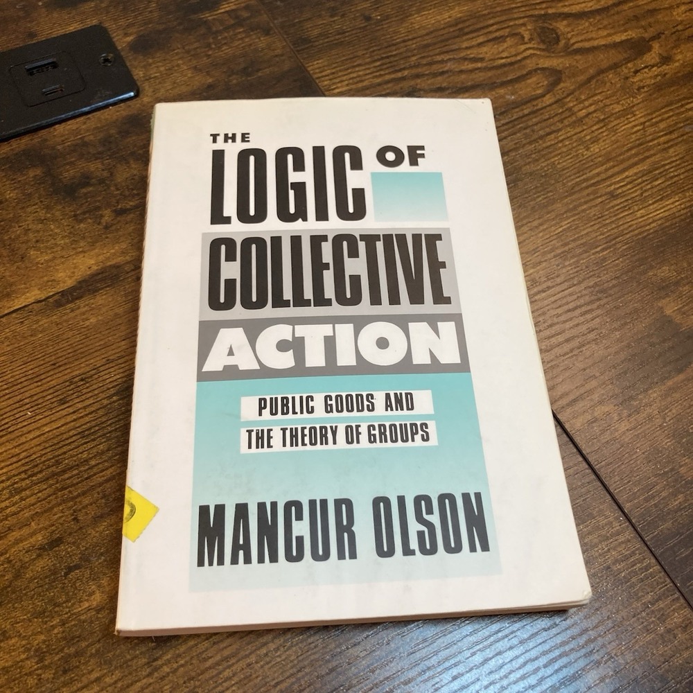 The Logic of Collective Action Mancur Olson Book Public Goods Theory of‎ Groups